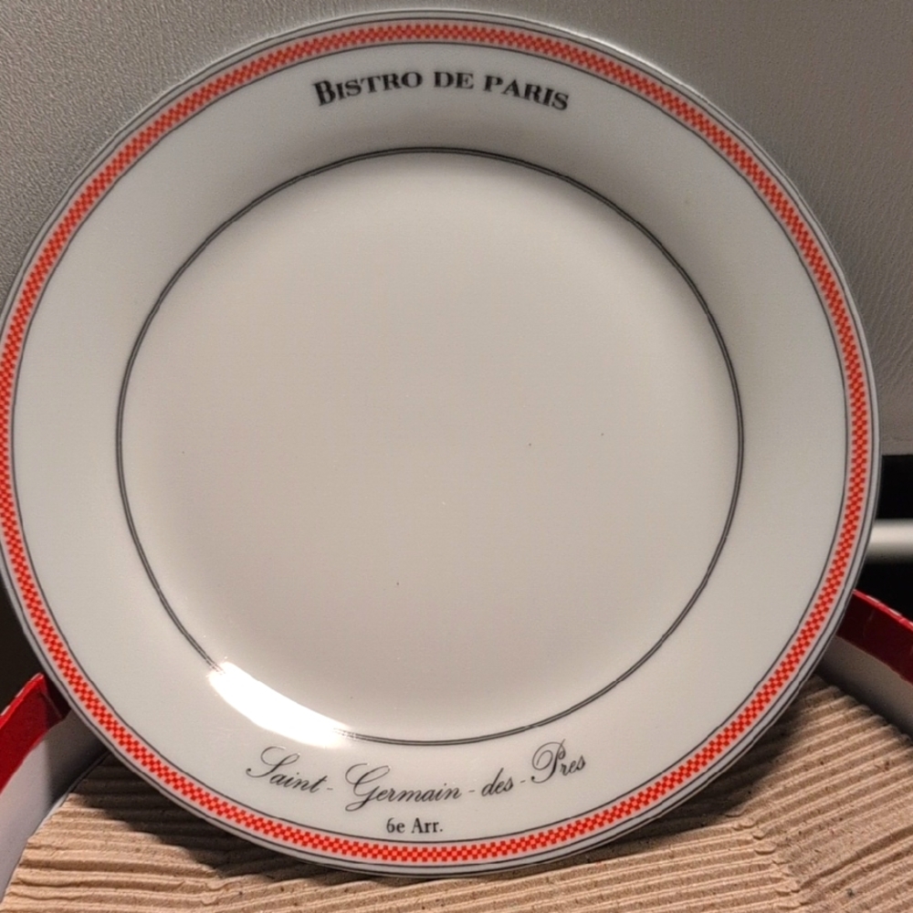 Kiss That Frog Bistro De Paris Saint Germain Des Pres Set Of 3 Dessert Plates